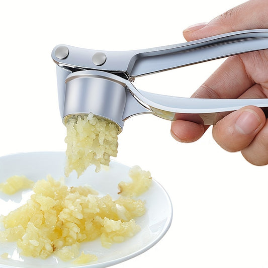 ✨ Triturador de Ajo y Jengibre de Mano 🧄 – Prensa Metálica Manual, Herramienta de Cocina Ligera y Resistente 🍳