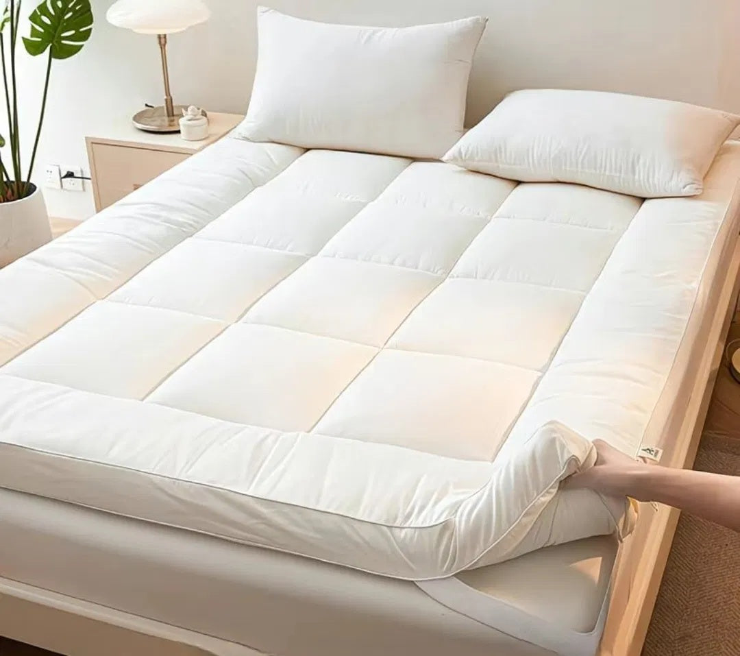 🛏️ Topper Acolchado para Colchón Queen – Suavidad & Confort de Lujo