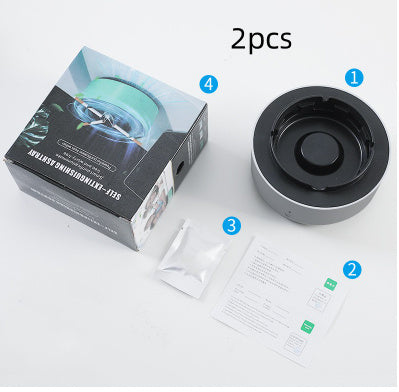 ¡Adiós al Humo! Cenicero Purificador con Tecnología de Iones – Silencioso y Eficiente