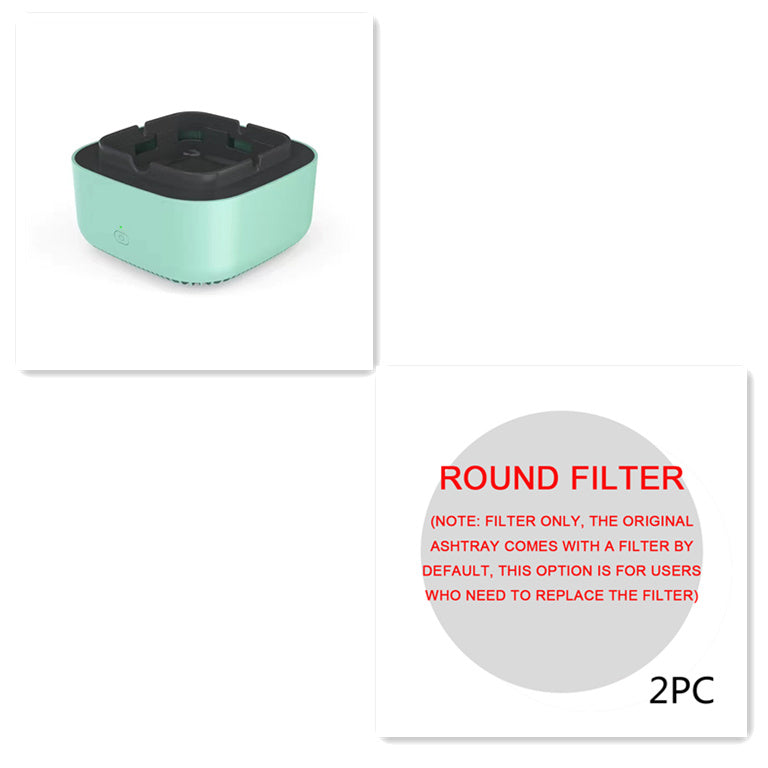 ¡Adiós al Humo! Cenicero Purificador con Tecnología de Iones – Silencioso y Eficiente