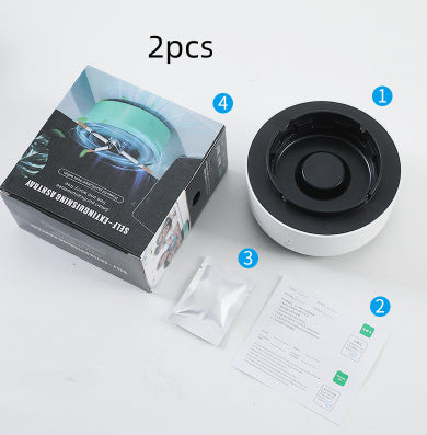 ¡Adiós al Humo! Cenicero Purificador con Tecnología de Iones – Silencioso y Eficiente