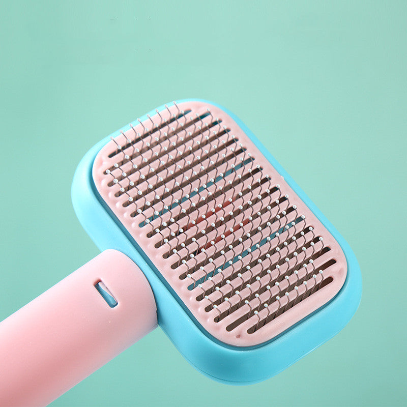 ¡Pelo Suelto No Más! Cepillo de Masaje para Perros y Gatos – Antinudos y Suavizanteinless Steel Comb