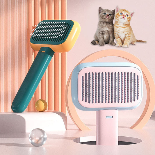 ¡Pelo Suelto No Más! Cepillo de Masaje para Perros y Gatos – Antinudos y Suavizanteinless Steel Comb
