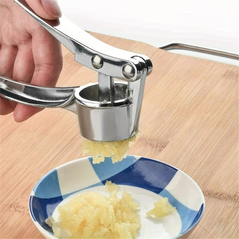 ✨ Triturador de Ajo y Jengibre de Mano 🧄 – Prensa Metálica Manual, Herramienta de Cocina Ligera y Resistente 🍳