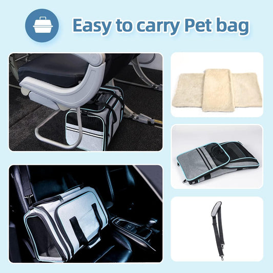🐶🐱 Transportadora Expandible Premium para Mascotas – Aprobada por Aerolíneas
