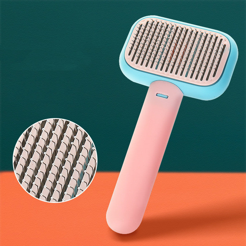 ¡Pelo Suelto No Más! Cepillo de Masaje para Perros y Gatos – Antinudos y Suavizanteinless Steel Comb